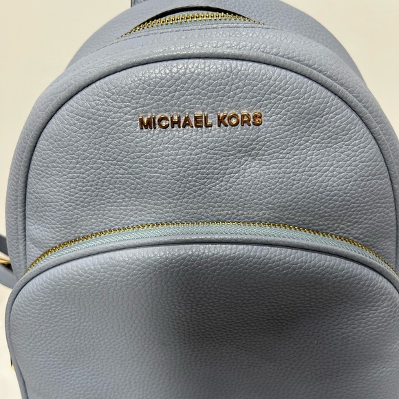 Michael Kors Blue Abbey Medium Backpack - Picture 2 of 8